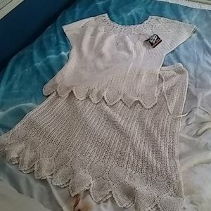 Hand crochet knitted Shanghai china cotton set